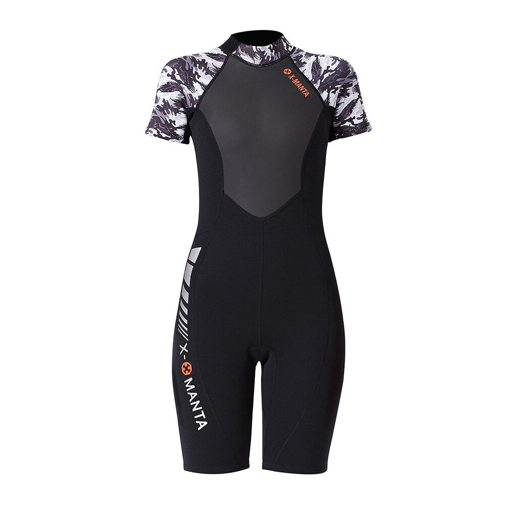 Surf Duikpak Badmode Pure Kleur Vrouwen Warm Houden Zonnebrandcrème Zomer Zwemmen Surfen Snorkelen Duiken Overall Pak: 2 / M