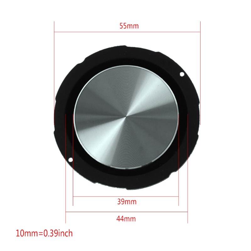 Radiador pasivo de graves, diafragma de altavoz de 55mm, auxiliar, membrana de vibración, Woofer, accesorios de bricolaje, 2 uds.