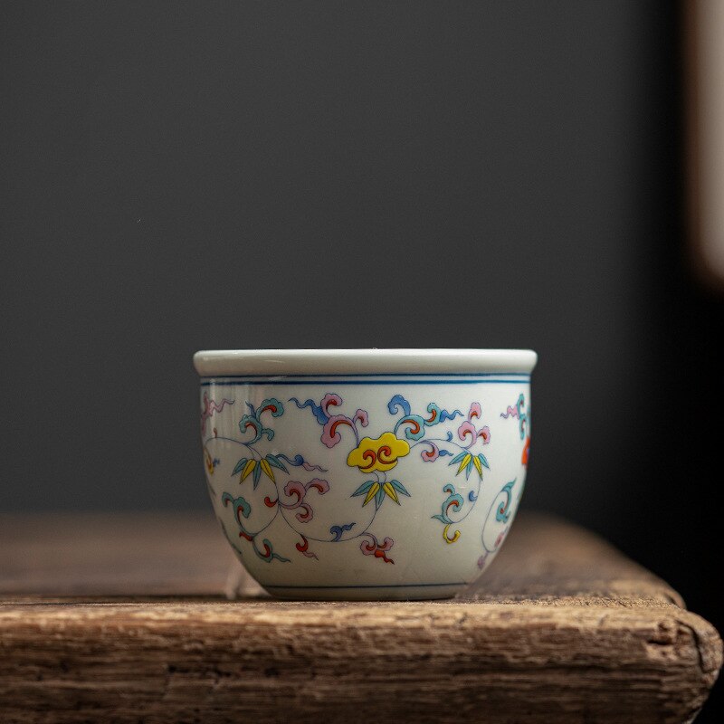 Chinese Bloemen Een Thee Cup Set Vat Water Kopjes Mooie Theewaar Vintage Wijnstok Mokken Voor Theeceremonie Theekopje Thee Service vat