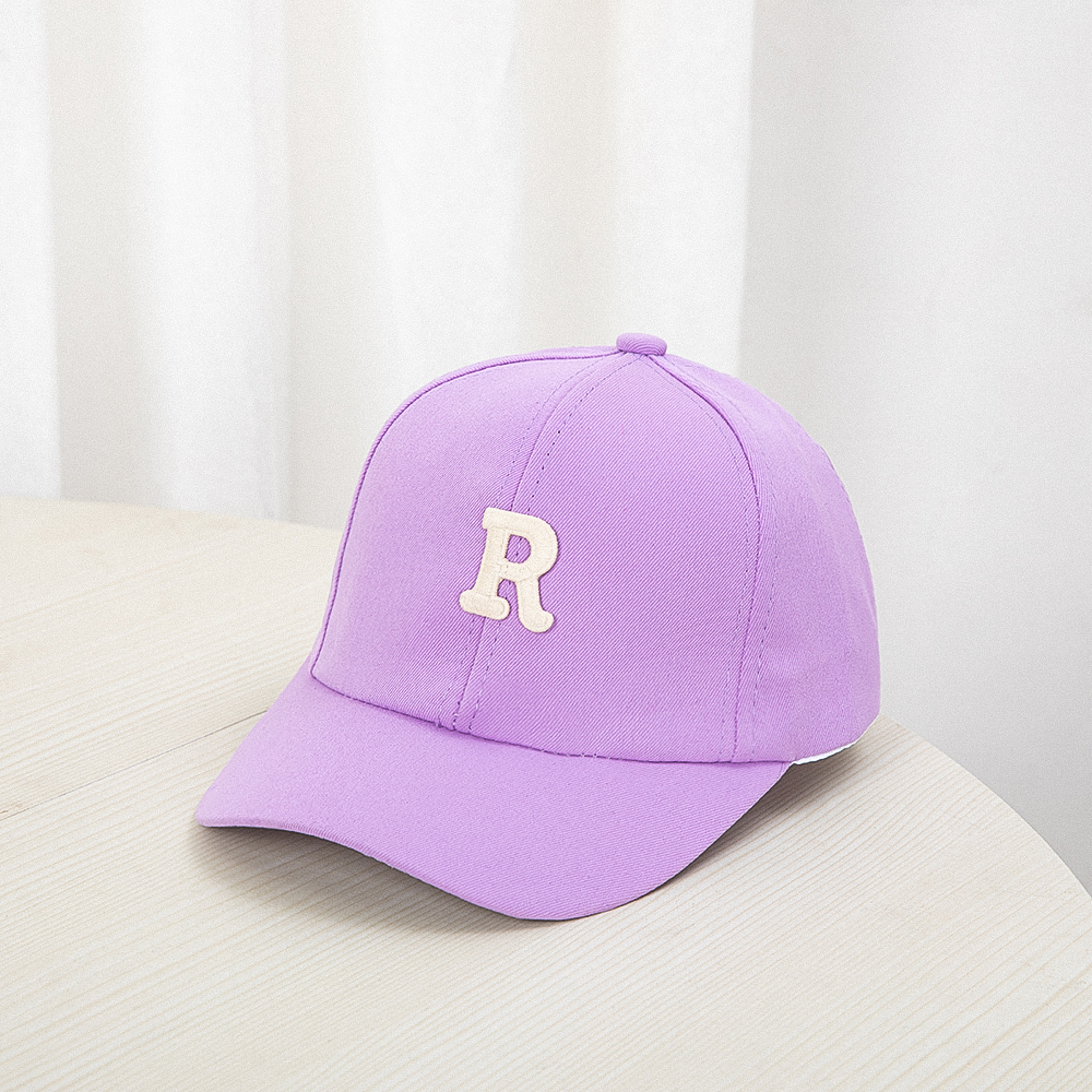 1pc crianças boné de beisebol para menina menino primavera verão bebê chapéu de sol clássico cor sólida criança pico bonés: ROXO