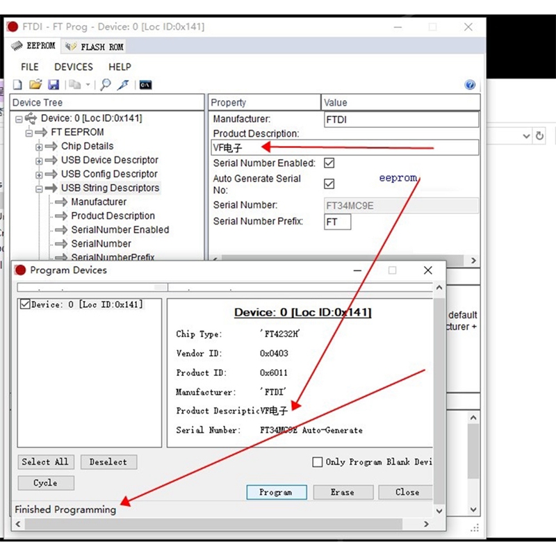 FT4232H USB to 4-Channel Serial Port USB to Multi-Channel Serial Port Expansion High-Speed Module