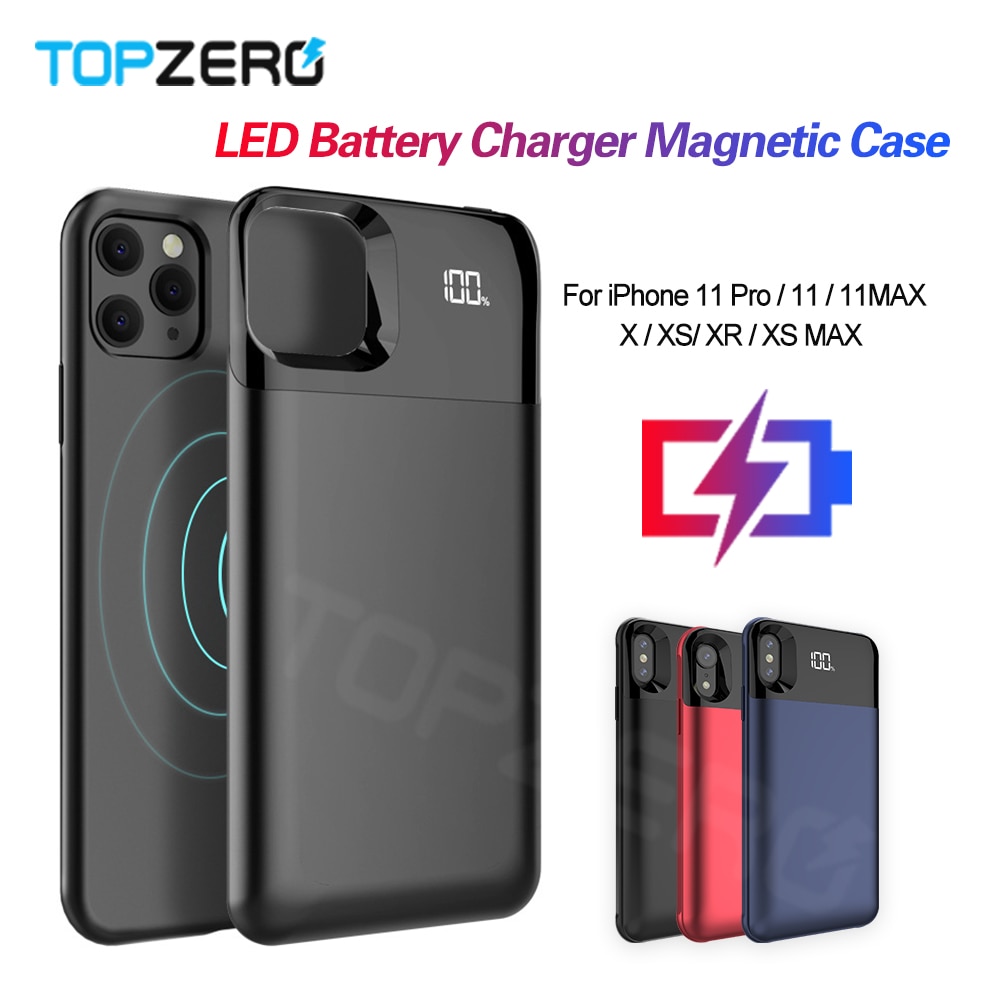 etui na baterie robić iPhone X XS XR XS MAX oddzielny wyświetlacz cyfrowy doprowadziło etui na Powerbank robić iPhone 11 zawodowiec MAX etui robić ładowania baterii