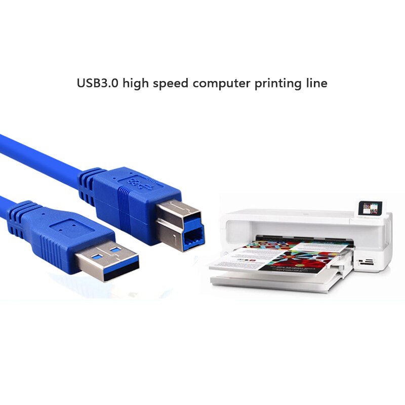 0.5 M USB 3.0 A male AM USB 3.0 B Type Mannelijke BM Extension Printer Draad Kabel USB3.0 Kabel converter voor printer datakabel