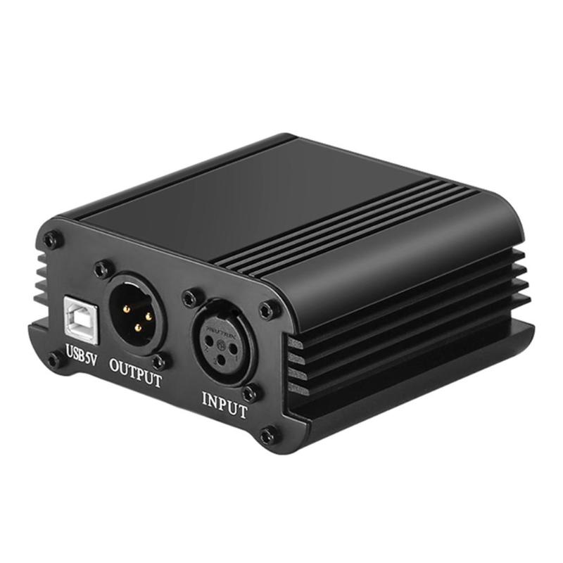48V USB Netzteil Spannung Stabilisierung Ohne Lärm für Mini Kondensator Mikrofon Aufnahme Ausrügestochen Tragbare