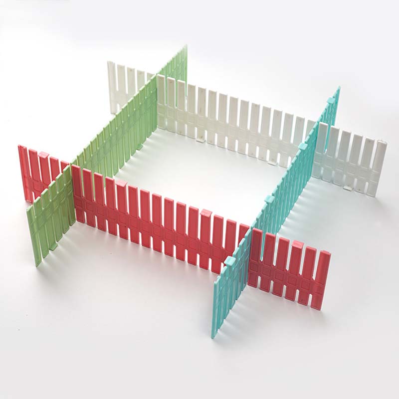 2 st plastbräda diy låda interiör justerbar diverse lagring partition underkläder slipsar strumpor rutnät divider arrangör