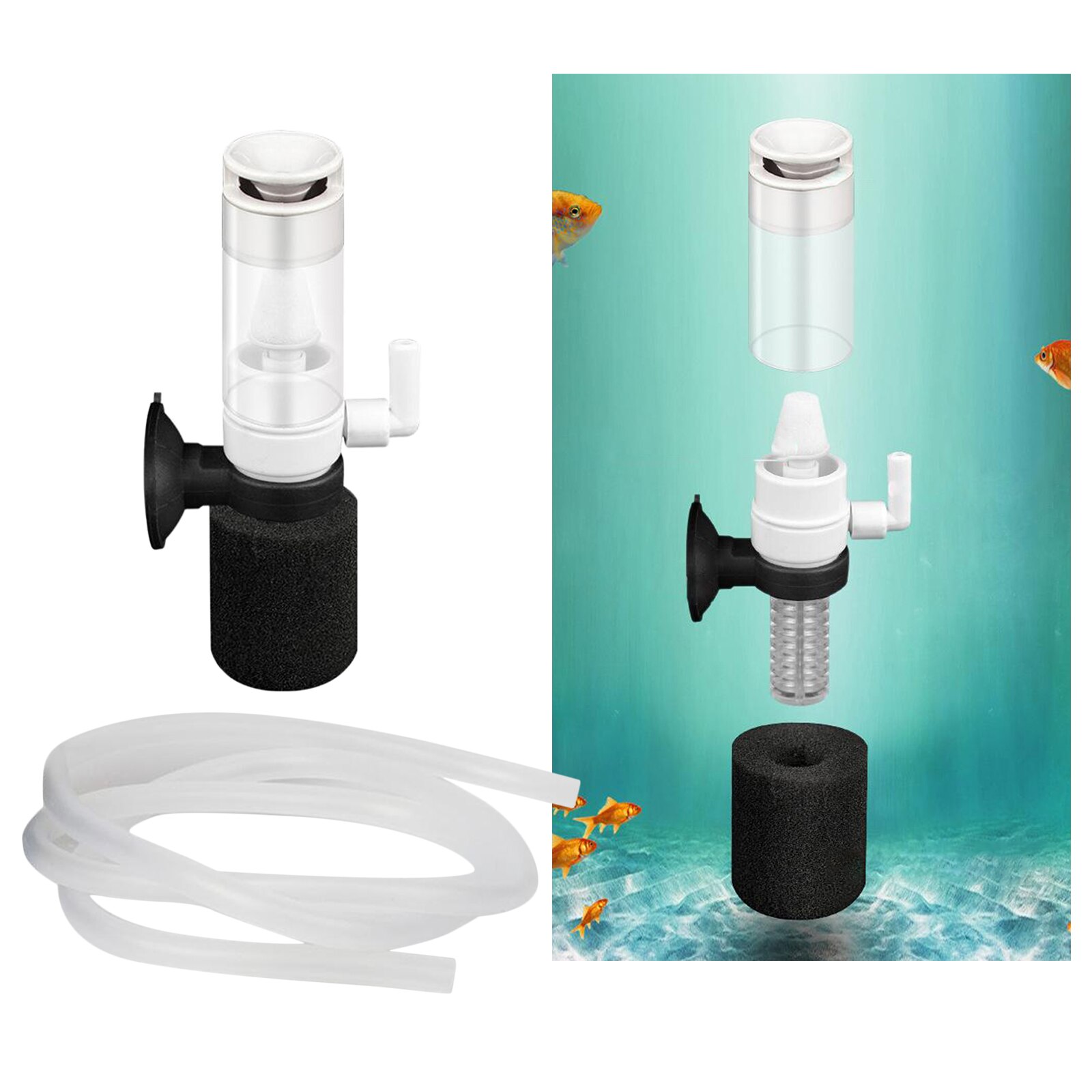 3 In 1 Biologische Spons Filter Tank Kom Aquarium Spons Water Filter