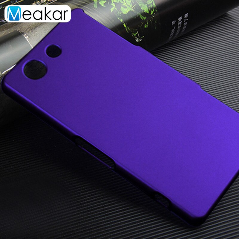 Grind kruimelig Hard Plastic 4.6For Sony Xperia Z3 Compact Case voor Sony Xperia Z3 Compact Z3 Mini Mobiele Telefoon Cover Case: For Z3 Mini / purple