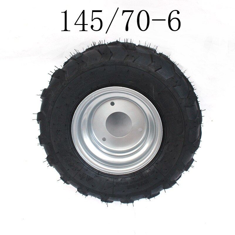 6 Inch ATV Wheels 145/70-6 Tire Tyre for 6 Inch Iron Wheel Rims Fits Go Kart Buggie Atv Quad
