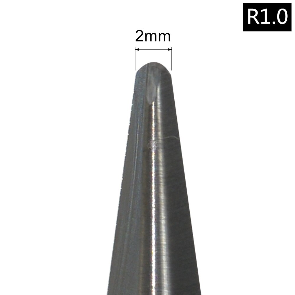 6mm * 80L, 5 stuks, Taper Ball nose Cone End Mill, CNC frees, vhm tool, houtbewerking router bit