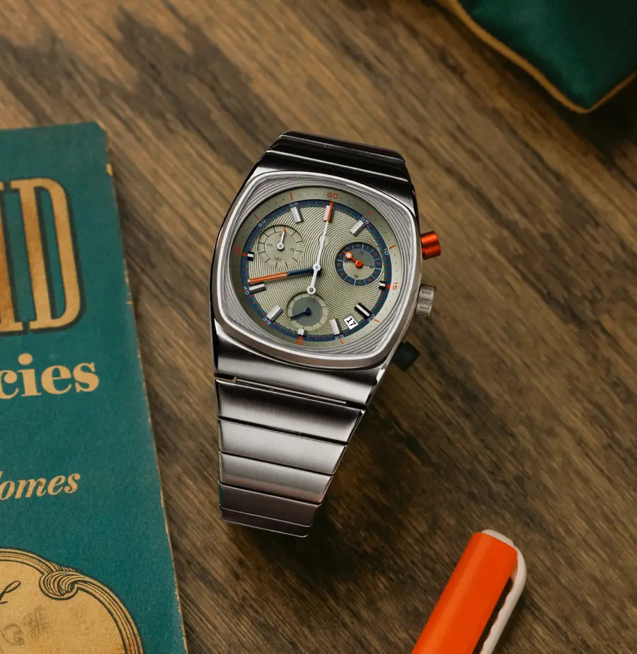 CILOA hochwertige quadratische Herrenuhr Vintage Automatik Herrenuhren für Herren Edelstahl High-End-Sportgeschenke Armbanduhren