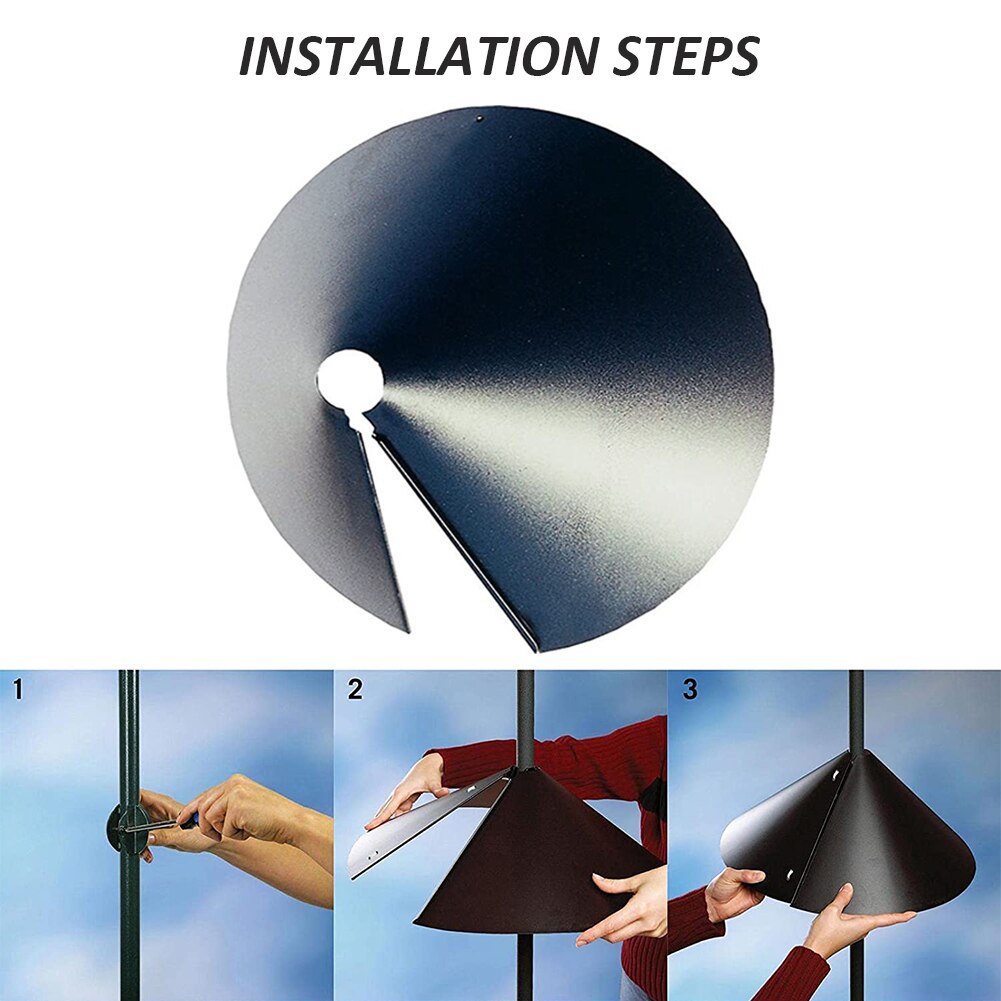 Squirrel Proof Baffle Wrap Around Squirrel Guard Dome 16inch Deterrent Tool Squirrel Proof Baffle Protect Hanging Bird Feeders