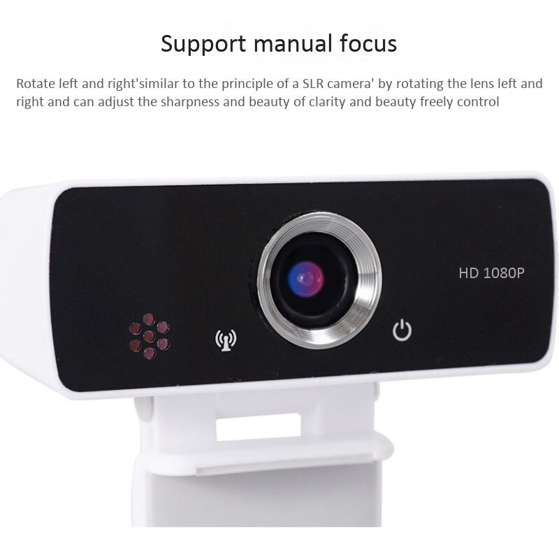 2k hd fokus kamera webcam til pc laptop auto med mikrofon støjreduktion high-end videoopkald kamera