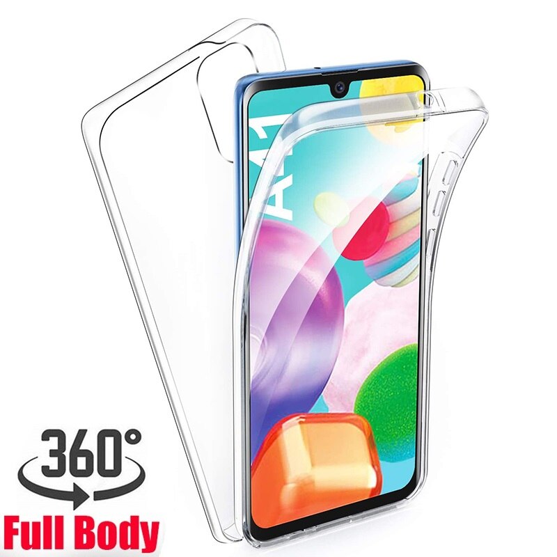 360 Volledige Clear Beschermende Gevallen Voor Samsung Galaxy A12 A42 A32 A52 A72 Case Silicon Transparant Soft Galaxy S20 Fe cover: Galaxy A52