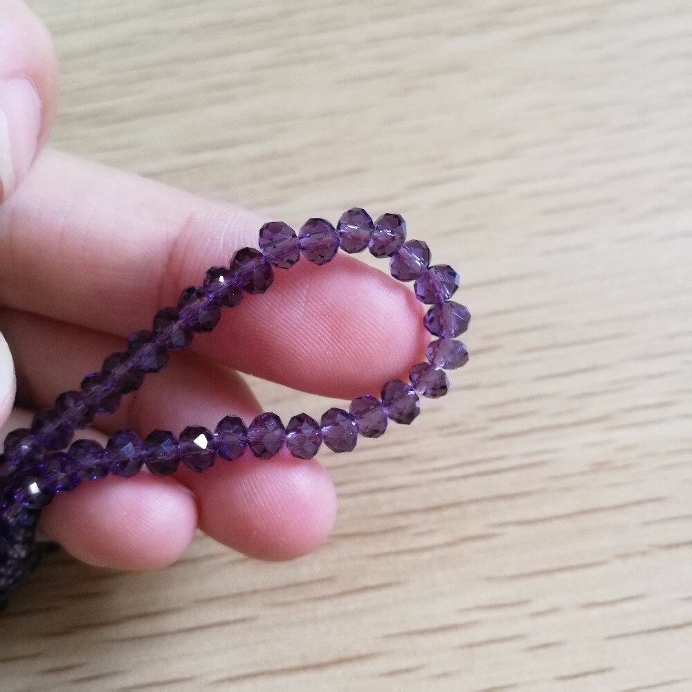 4mm 1000pieces violet round beads crystal loose beads use for DIY