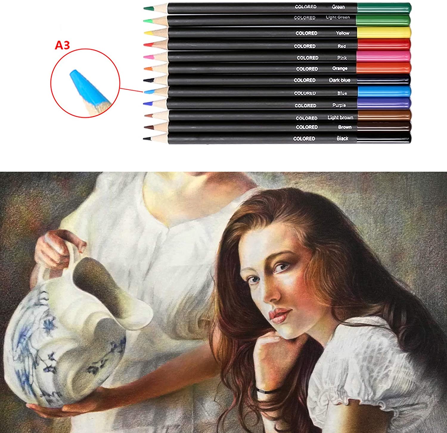 Professionele Coloring Potloden-Tot 145 Stuk Gekleurde Potloden Tekening Potloden Schets Potloden En Accessoires Art Supplies Set