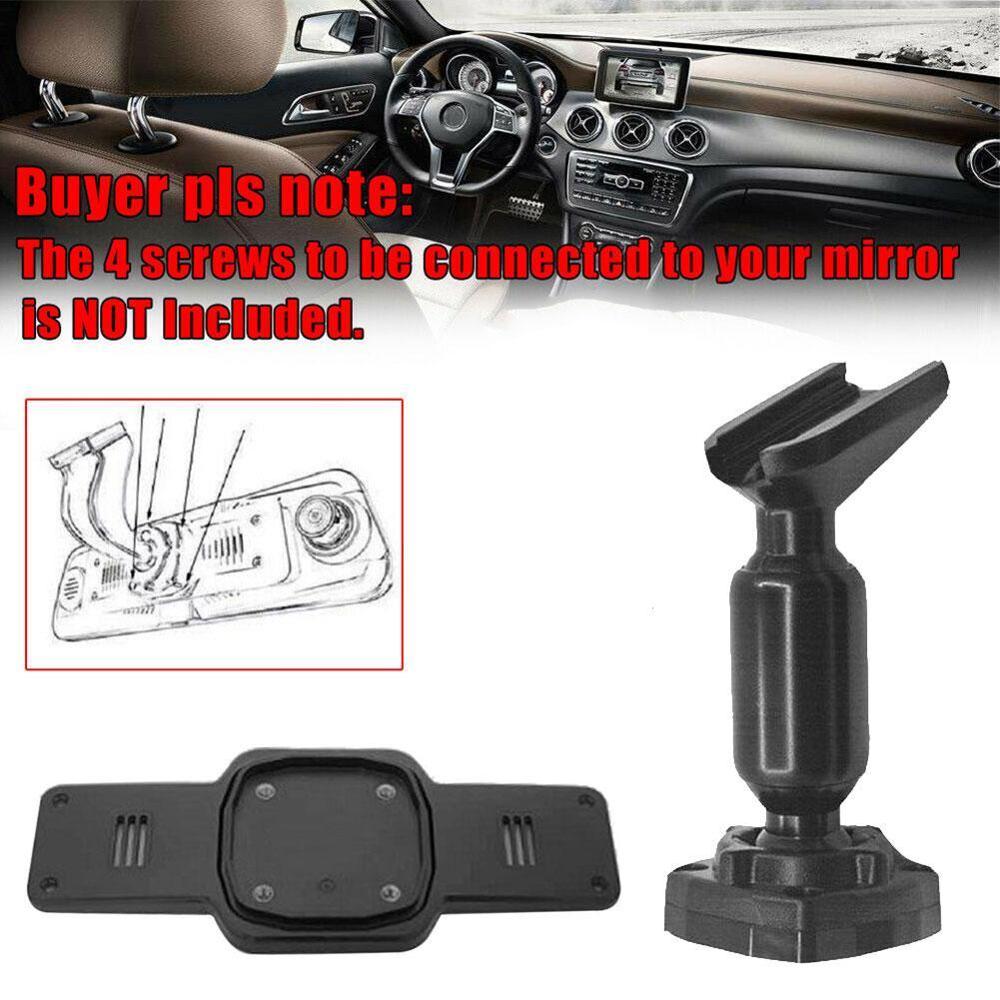Car Interior Rear View Mirror Back Plate Panel+Bracket Car DVR Instead Of Strap,Car Rearview Mirror Mounting Bracket