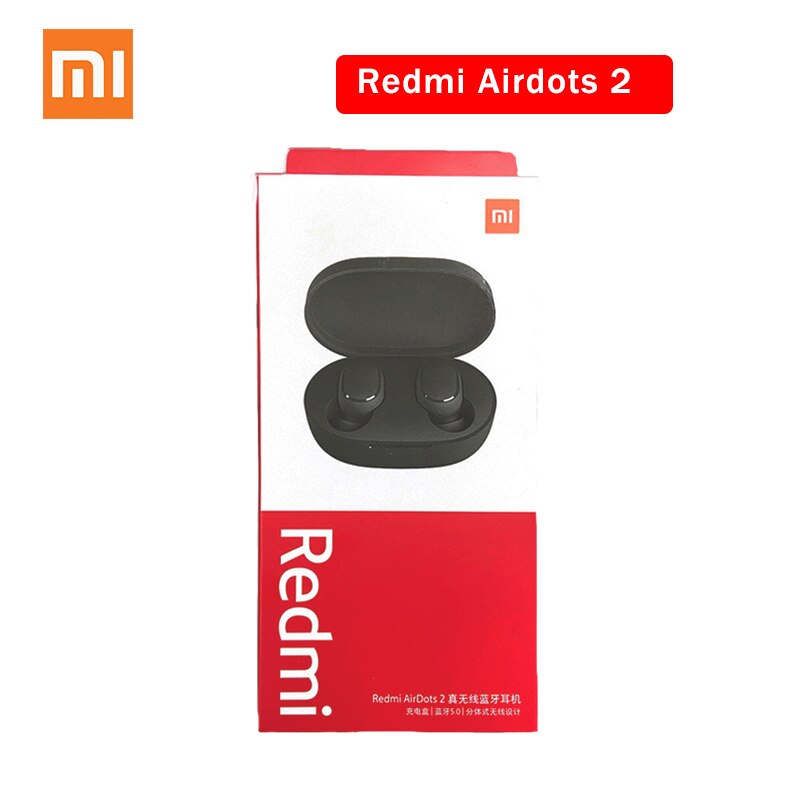 Xiaomi Redmi AirDots 2 sans fil Bluetooth 5.0 redmi airdots2 Mi Ture écouteurs sans fil dans l'oreille stéréo basse pas redmi airdots s: Airdots 2 No gift