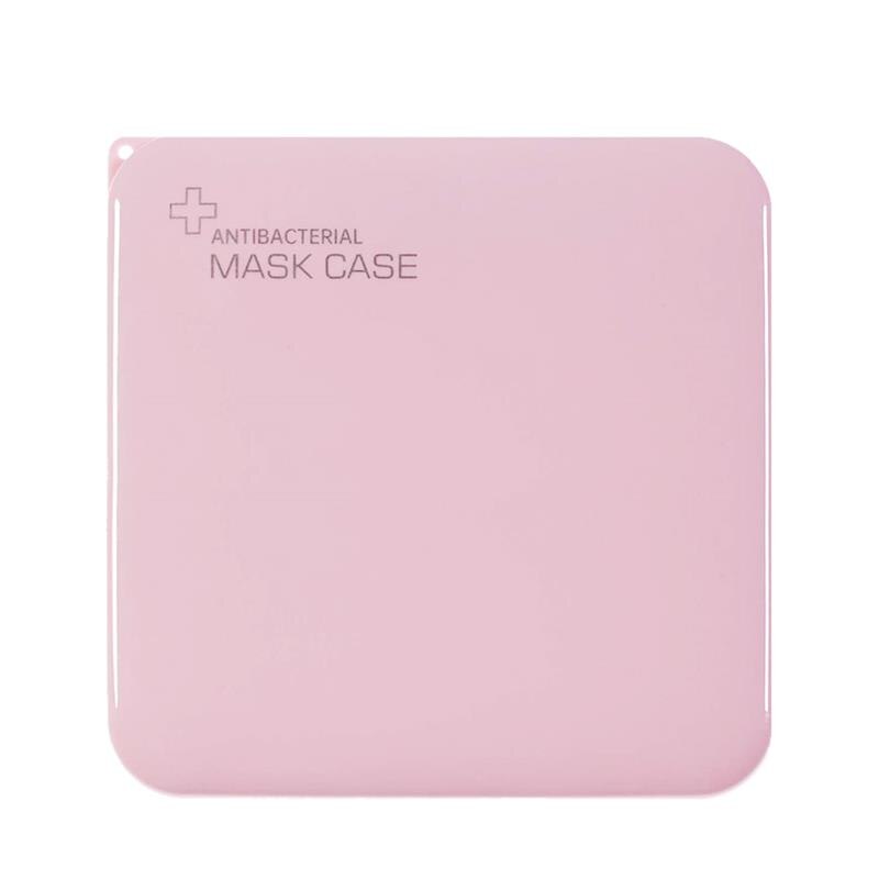Portable Mask Case Household Moisture-proof Mask Box Go out Dustproof Storage Mask Container Organizer Holder: pink