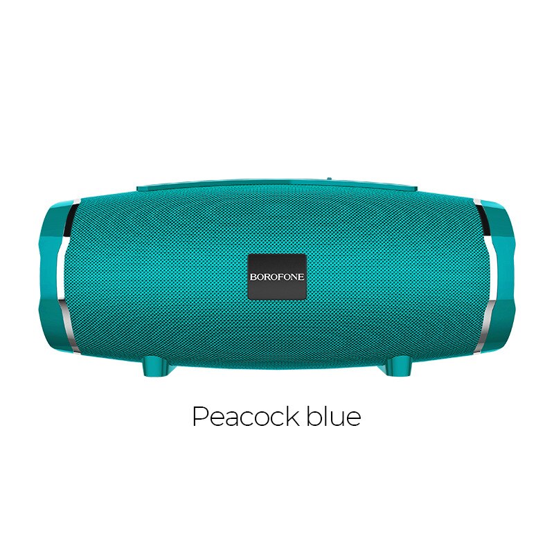 BR3 Outdoor Sports Bluetooth Speaker Bluetooth 5.0 Wireless Card Audio: Peacock blue