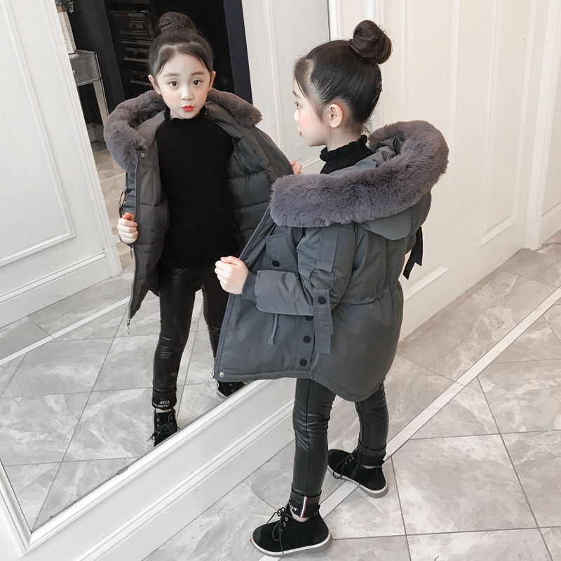 Winter Meisjes Gewatteerde Kleding Mode Meisje Heldere Gezicht Down Gewatteerde Jas 6 Kinderen 7 Winter Jassen 11 jaar Oud