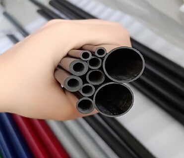 1PCS Twill Matte 3K Carbon fiber circular tube Length 500mm high hardness OD 8mm 10mm 12mm 16mm 20mm 25mm 30mm