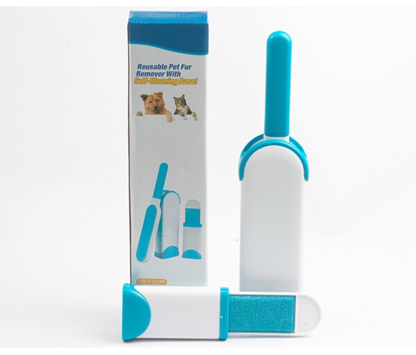 Hond borstel Hond Kat Grooming Cleaning Tool Ontharing Borstel Dierbenodigdheden: sky blue