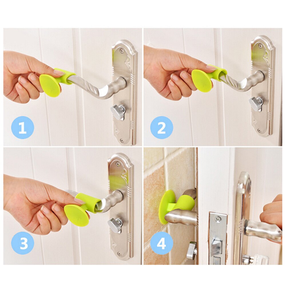 1Pc Door Stopper Anti-collision Pad Protection Wall Mute Pads Rubber Stopper Door Handle Buffer Wall Protection Doorknob Bumper
