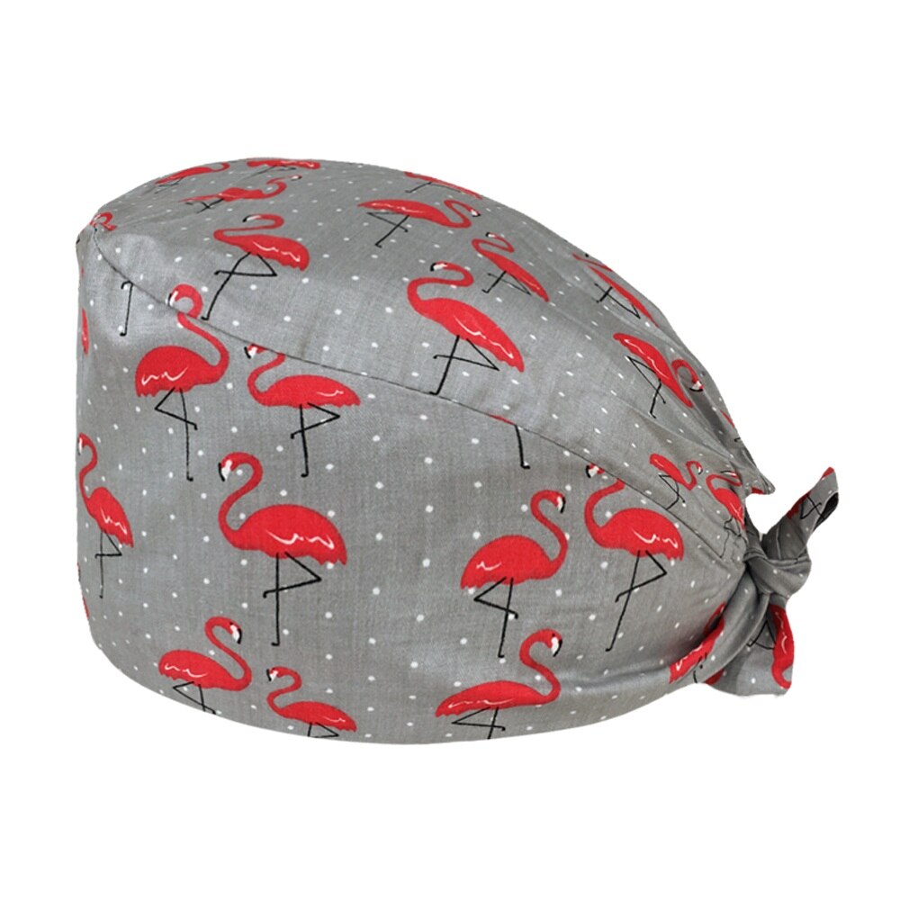 Cartoon Printing Verstelbare Ademend Scrub Cap Beauty Salon Lady Verpleging Cap Ziekenhuis Chirurgische Caps: 12034