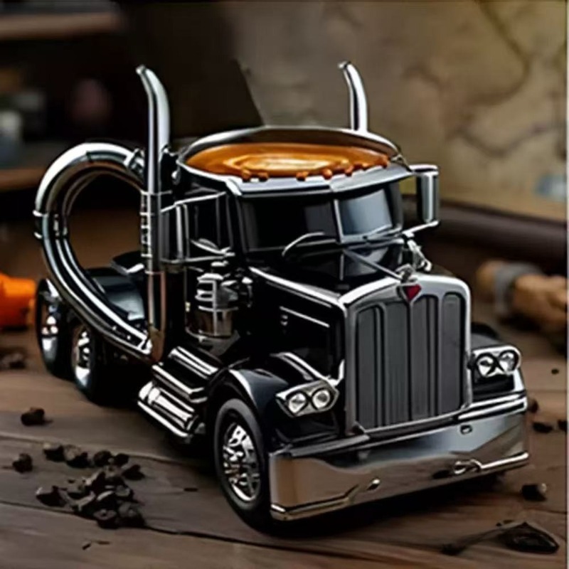 Resin Craft Truck Image Children's Adult Coffee Cup Mug Home Desk Desktop Car Decoration Ornament Birthday