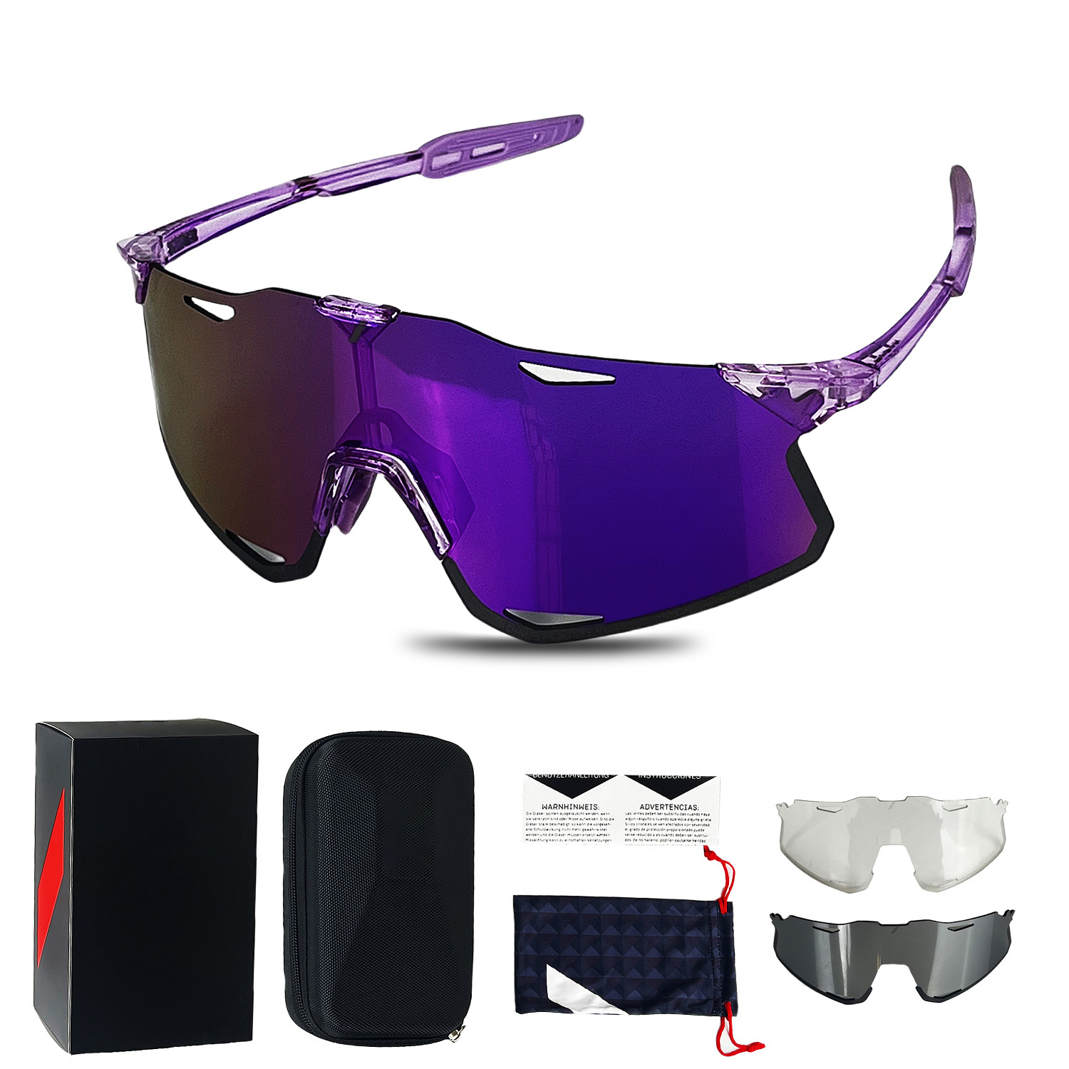 Solglasögon för män sport cykelglasögon cykel mountainbike vandring camping golf  uv400 skyddsglasögon kvinnor baseboll: Champagne