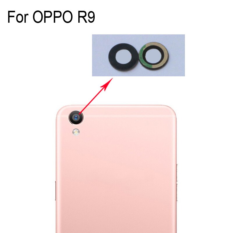 Origineel Voor OPPO R9 r9 Rear Terug Camera Glazen Lens Voor OPPO R 9 Reparatie Onderdelen Voor OPPOR9