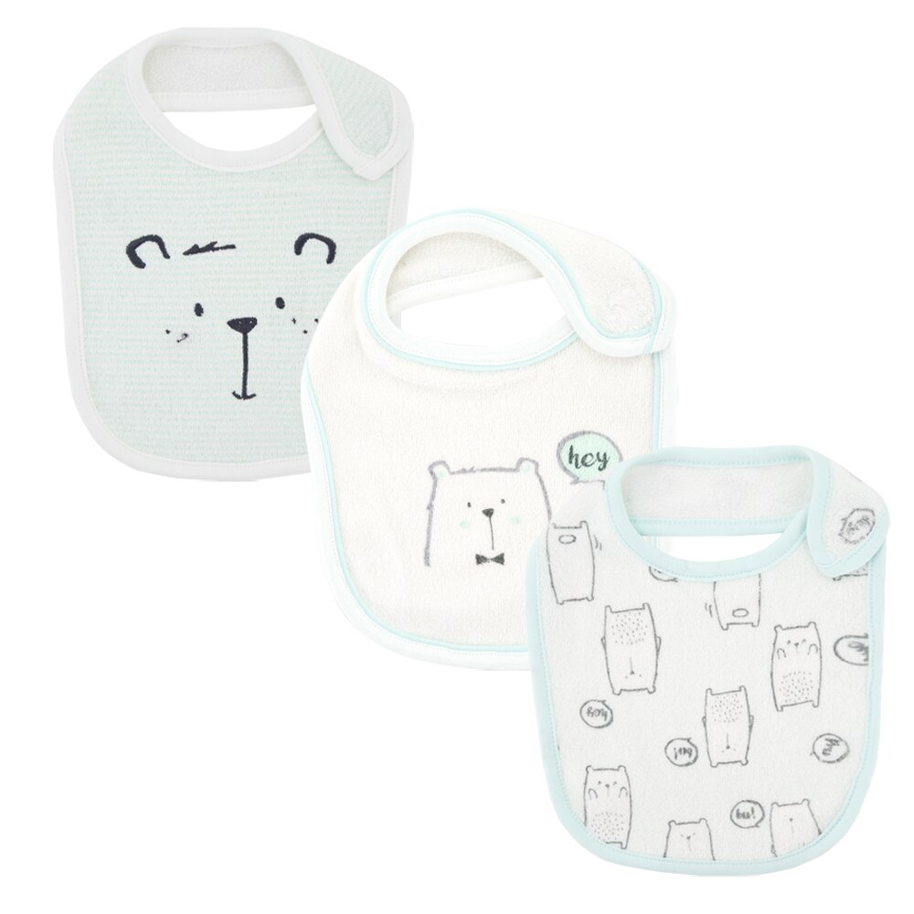 Baby slabbetjes 3 stuks handdoek bebe driehoek voeding boerendoek kraag sjaal waterdicht schort cartoon handdoek