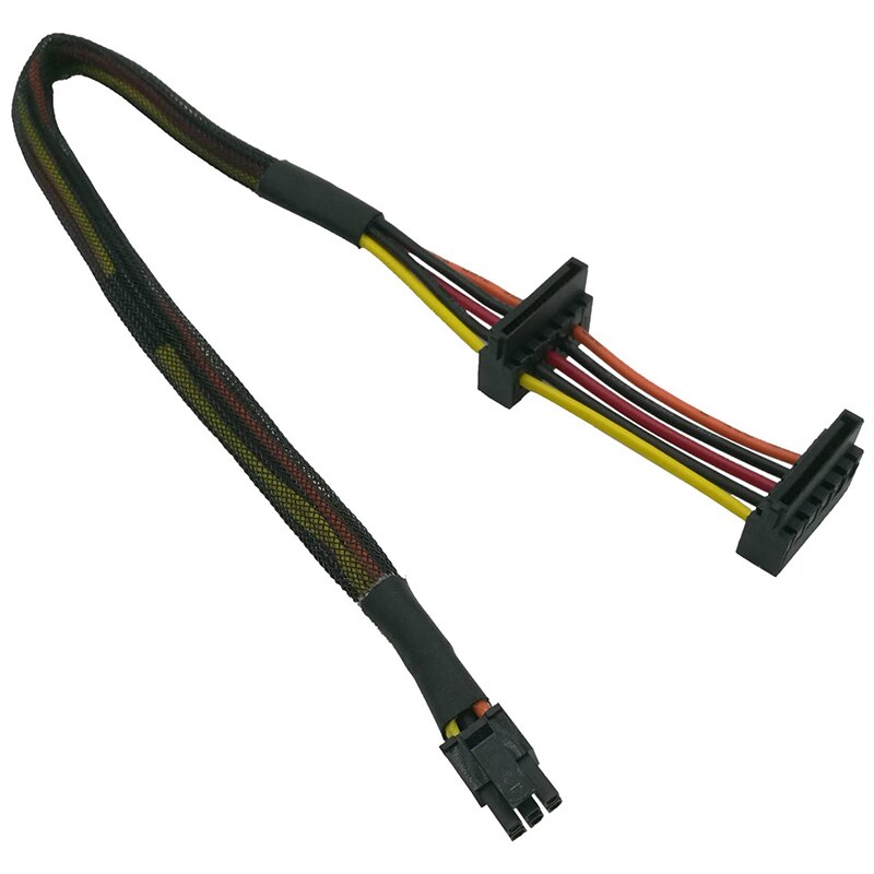 HDD SATA Energie Kabel Rechts-Winkel SATA 15 Stift X2 zu Mini 6 Stift ATX Adapter für Dell Inspiron 3653 3650 serie Kompatibel: Ursprünglich Titel