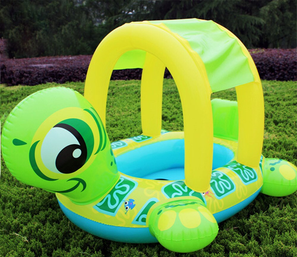 Swimming pool water toys baby swimming circle floating Plate Water toys floats Sunshade Baby Infant Float Seat Car