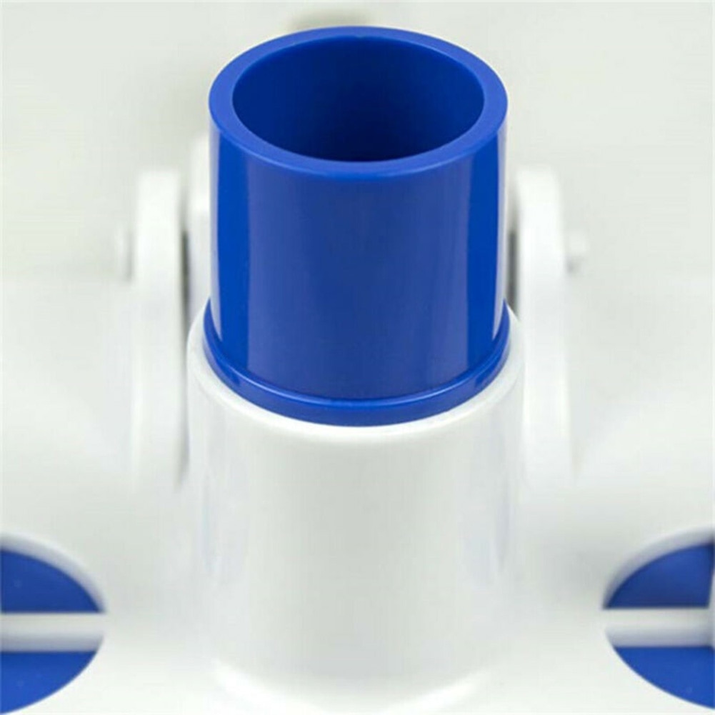 Tête d'aspiration piscine bleu + blanc tête d'aspirateur piscine aspirateur brosse de nettoyage tête d'aspiration piscine aspiration