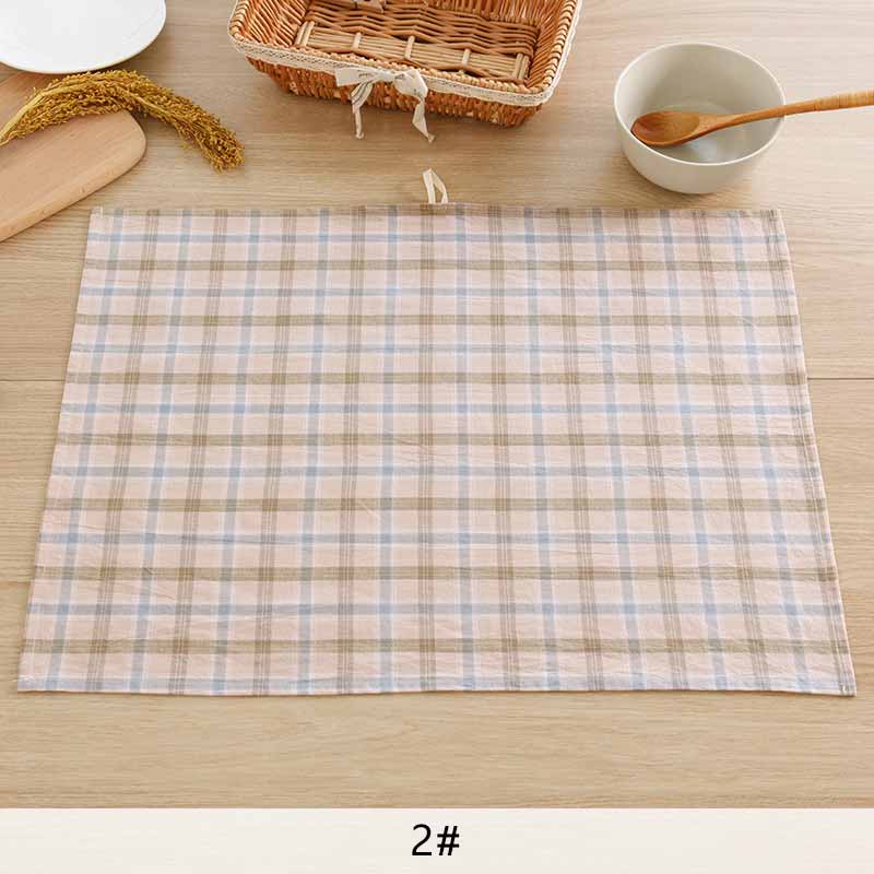 Mcao kafe serviett bomull vanlig bord restaurant skotsk stil serviett husholdning kjøkken dekorasjon tilbehør 60*45 cm h29: 2