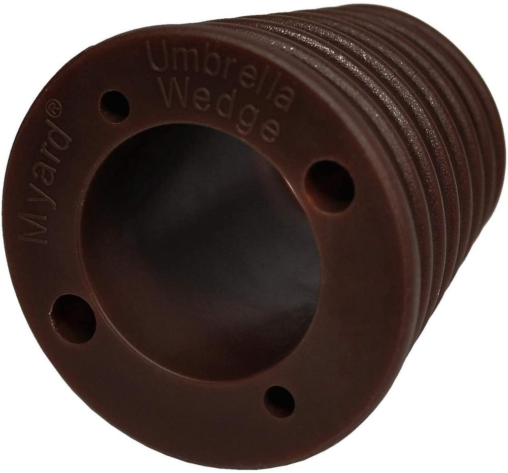 Myard paraply kegle kile til terrassebord hulåbning eller base 1.8 to 2.4 tommer, paraply stang diameter 1 1/2 med 4 huller