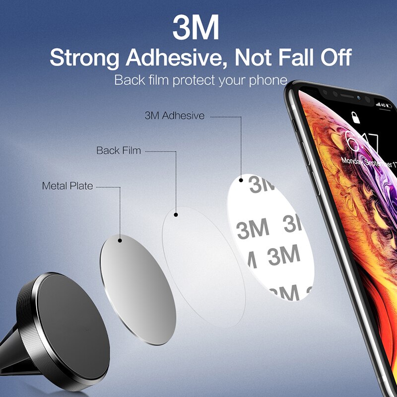 Auto Telefon Halter Metall Platte Magnet Halter Runde Aufkleber eisen Blatt für Mobile Tablet Magnet Disk Schreibtisch Auto Stehen 35*0,3mm