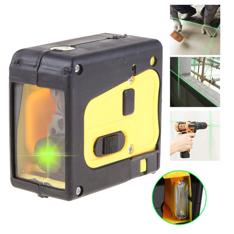 Level Line, Cross Line with Self-Leveling, Vertical and Horizontal Line, Rotatable 360 Degree, Battery Included