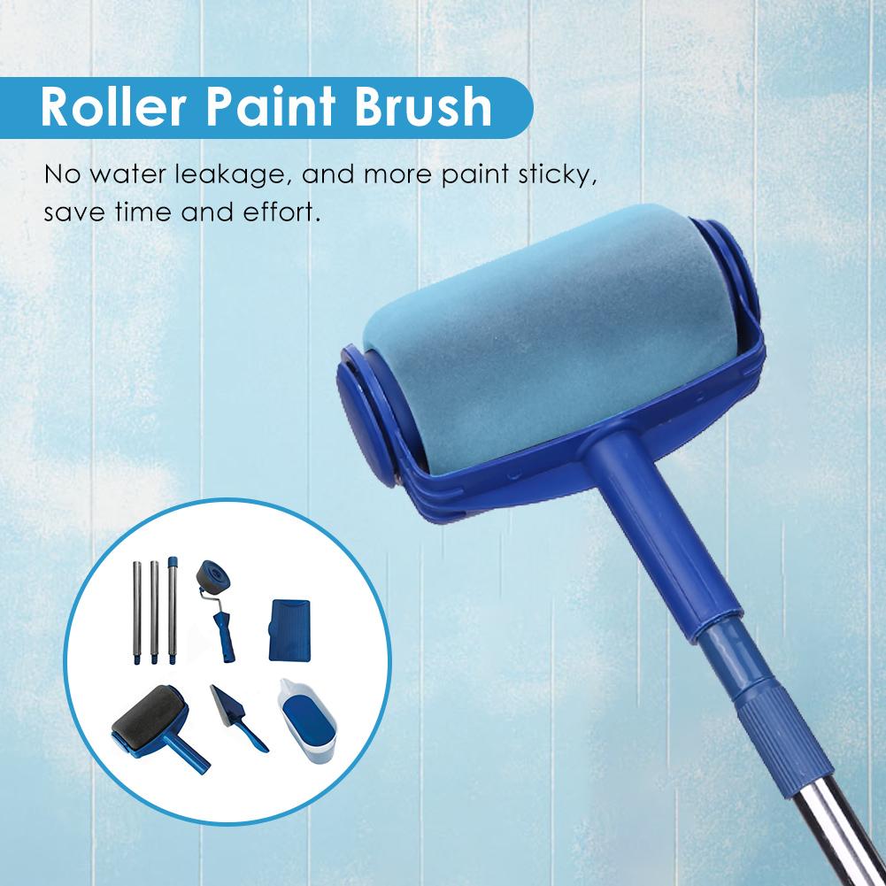 Rodillo de corredor de pintura multifuncional, juego de pinceles de esquina para pincel para pintura de pared, herramientas decorativas de pared, bricolaje, 5/6/7/8 Uds.