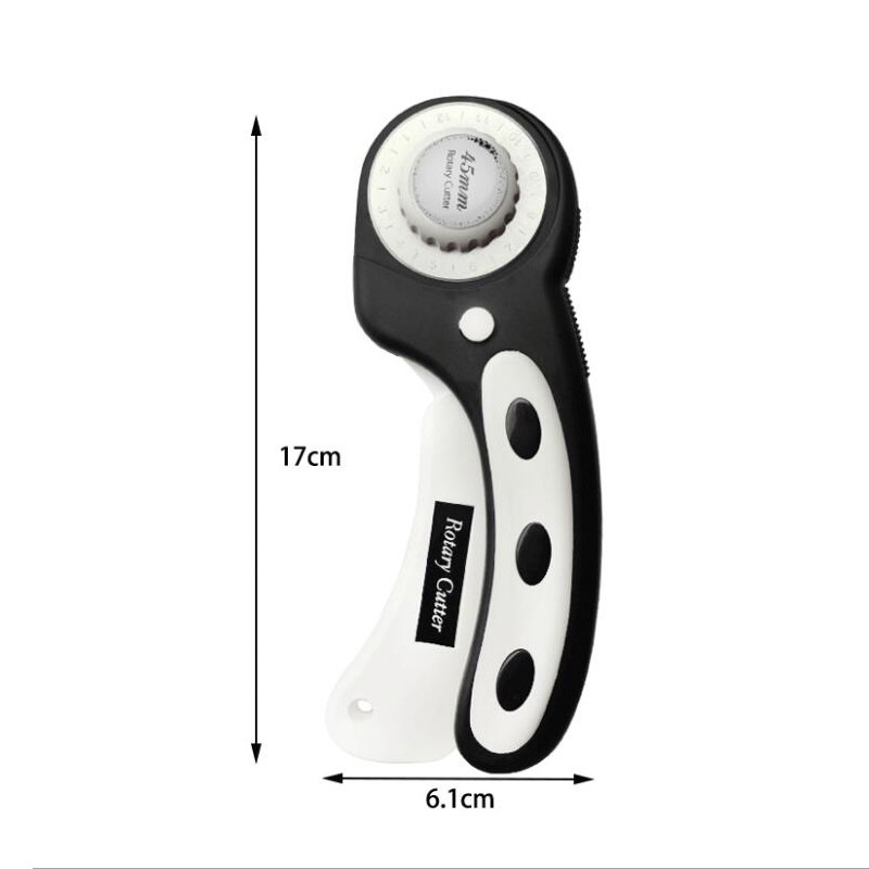 1 Pc DIY 45mm Rotary Cutter With Blade For Fabric, Leather, Paper, Felt Circular Cutting Patchwork Cutting Tools: black