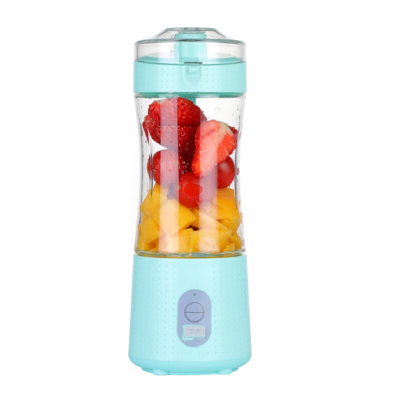 Portable Usb Electric Juicer Essential For Outdoor Travel Electric Juicer Multi-functional Small Blender For Quick Juicing: sky blue