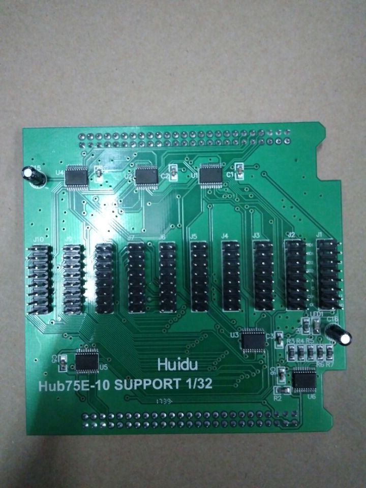 Adaptador hub75 board usado para conectar a Placa Controladora e LEVOU módulo de apoio D30 C10 C30 A30 R500