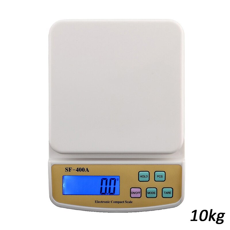 Food Scale Digital Blue Backlit LCD Display Multifunctional Food Scale for Kitchen Cooking Baking DEC889: 10kg