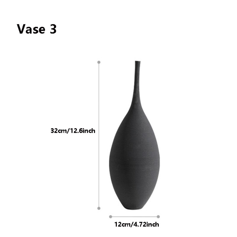 Eenvoudige Nordic Stijl Vazen, Handgemaakte Kunst Zen Vazen, Hoge Luxe Nachtkastje Restaurant Decoraties, Anniversary: Vase3