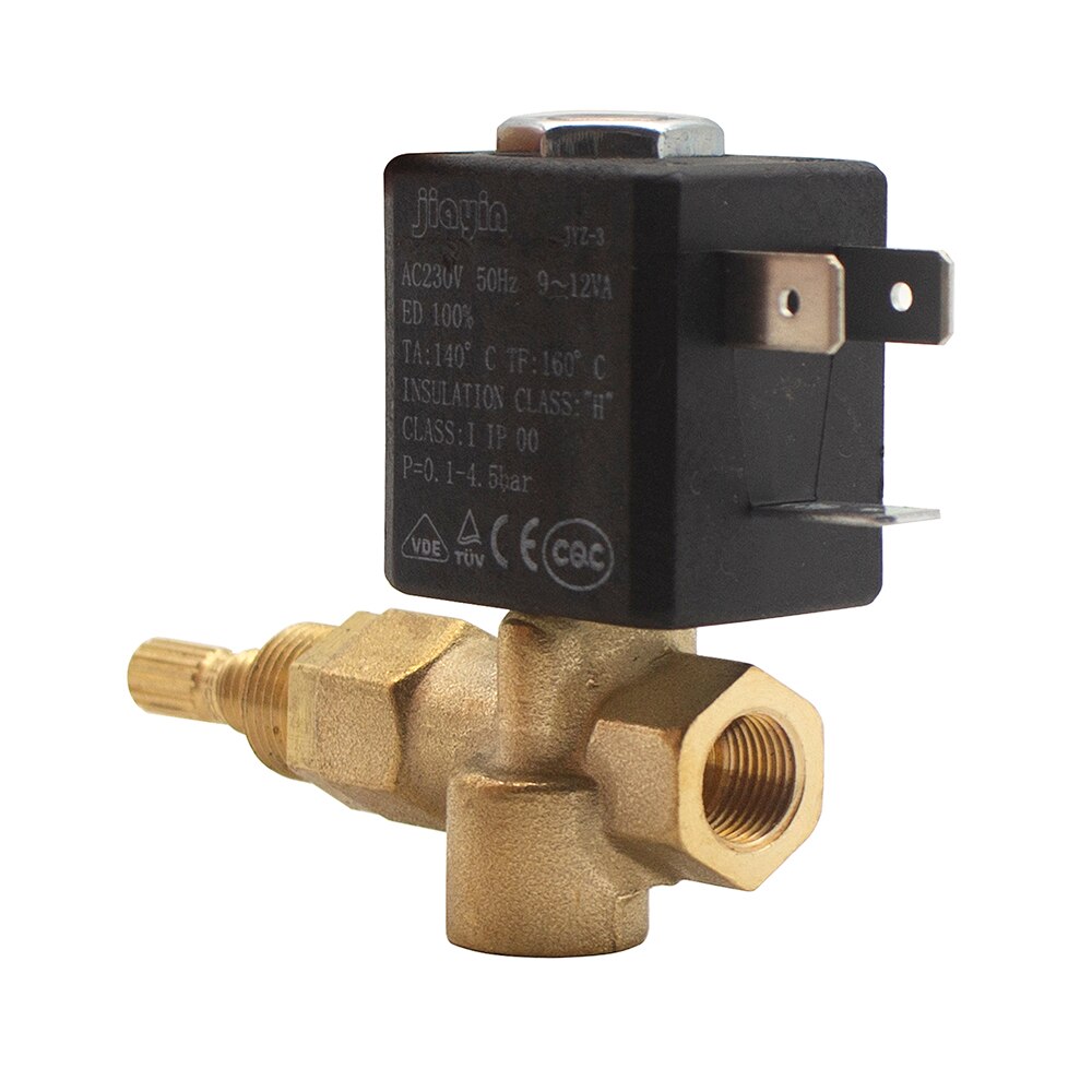 Jiayin AC230V G1/8&quot; 2mm JYZ-3 High Pressure Electromagnetic Solenoid Water Gas Steam Valve Fire Control Valve 2/2 Way Type