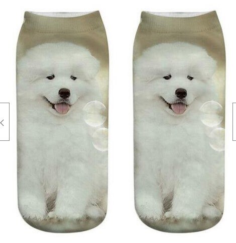 3D Afdrukken Kinderen Sokken Hond Mode Unisex Jongens Meisjes Christmas Sokken Lage Ankle Grappige Sok Voor 8-16T Kids: 22