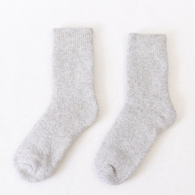 Calcetines de lana súper grueso para hombre, calcetines masculinos cálidos de invierno, calcetines de lana lisa, calcetines Hipster para deporte en casa para Otoño e Invierno: A-5