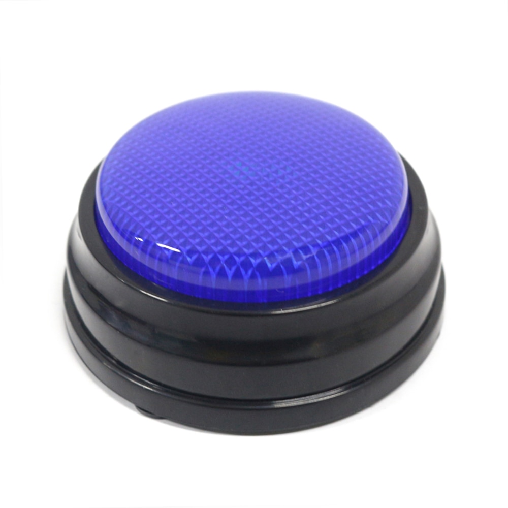 Recordable Talking Button with Led Function Learning Resources Answer Buzzers Orange+Blue+Green+Pink