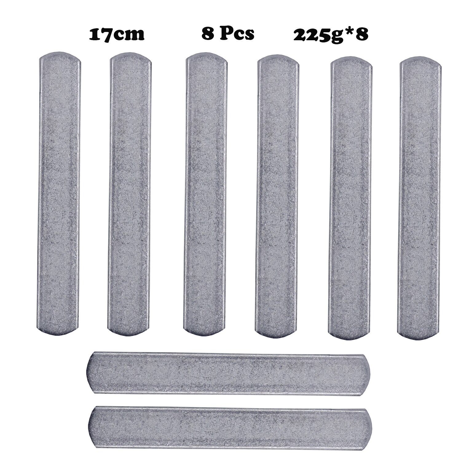 Weight Steel Plates Adjustable Strength Training for Weighted Vest Leg Ankle Weights 12-25cm Length Workout Fitness Accessories: 17cm 8pcs